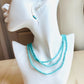 Beaded Wrap Necklace/Bracelet- Turquoise