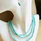 Beaded Wrap Necklace/Bracelet- Turquoise