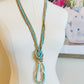Beaded Wrap Necklace/Bracelet- Taupe Mix