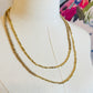 Beaded Wrap Necklace/Bracelet- Gold