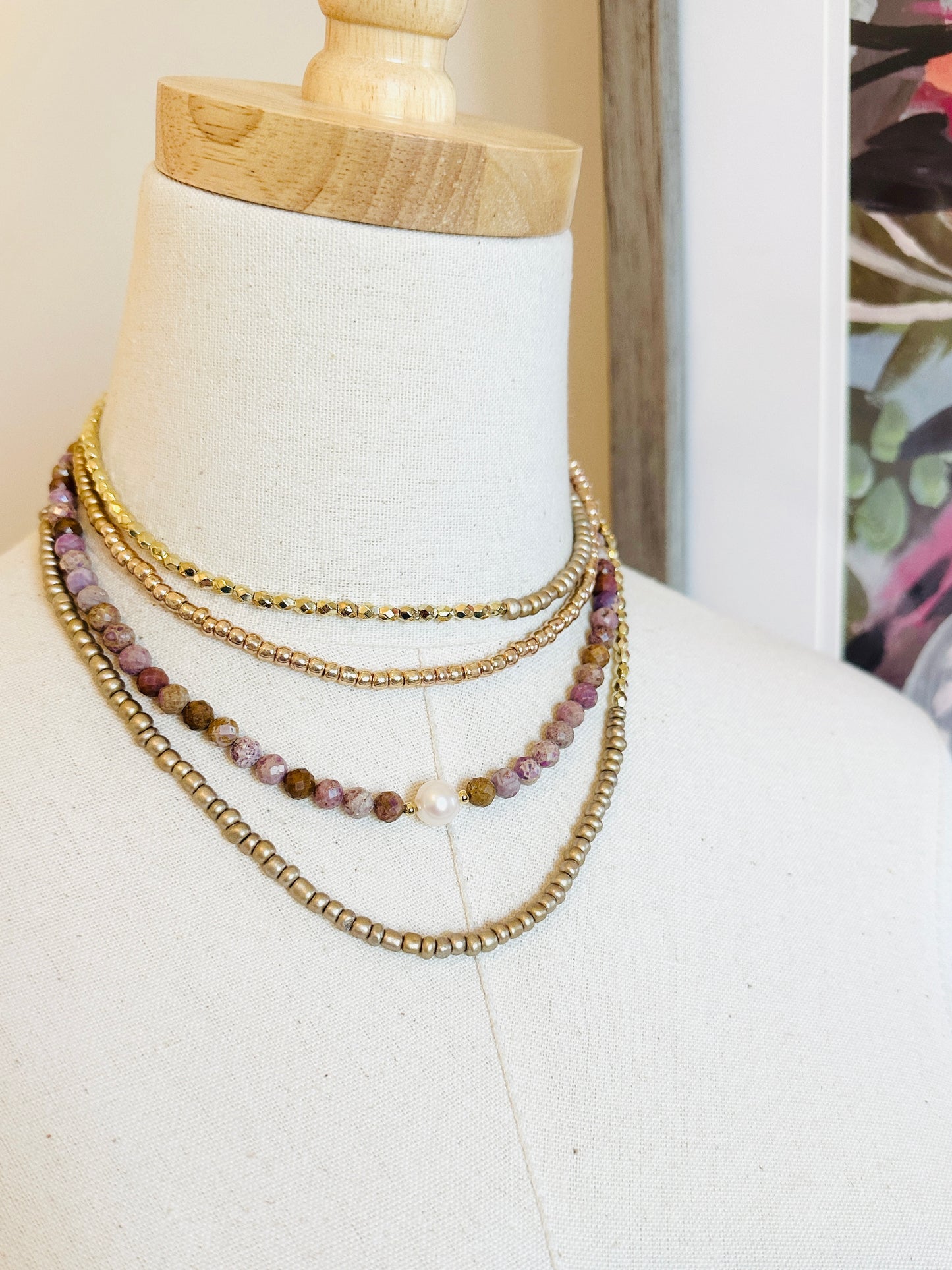 Lavender Jade Choker