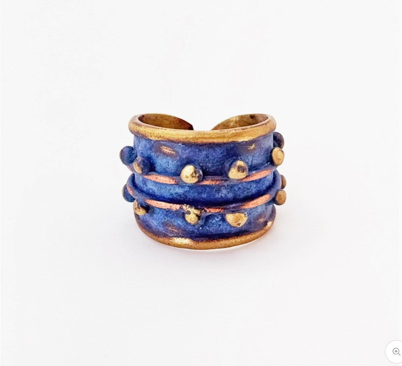 Midnight Blue Patina Ring
