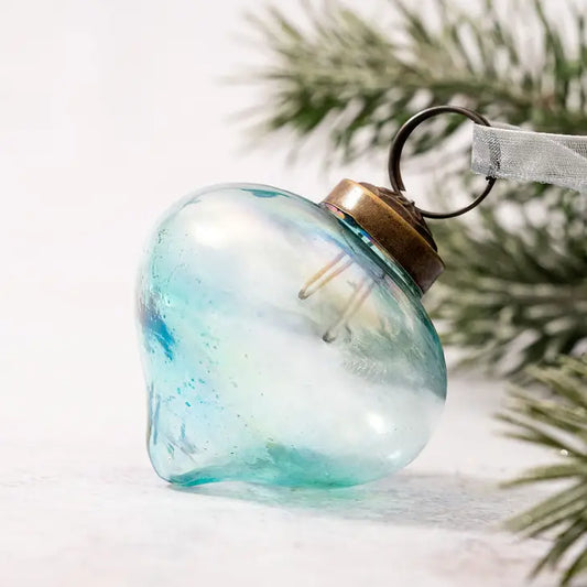 Mint Luster Lantern 3"