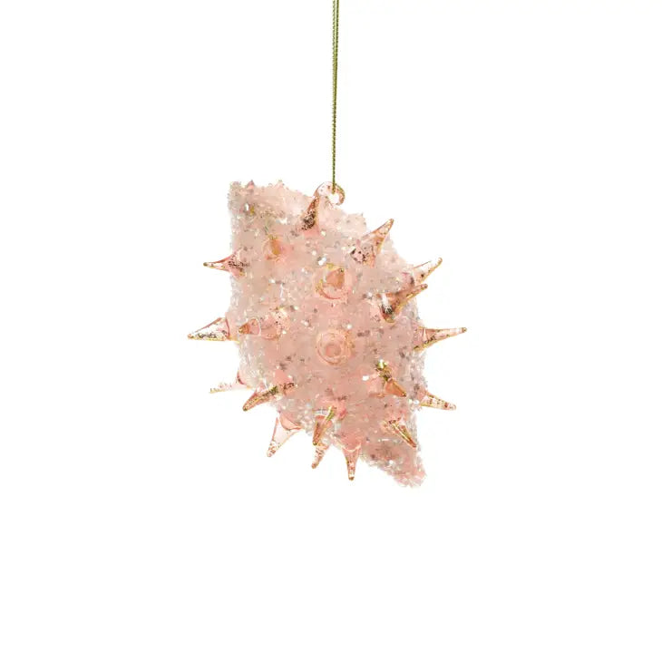 Pink Spike Seashell Ornament