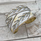 Rustic White Patina Cuff