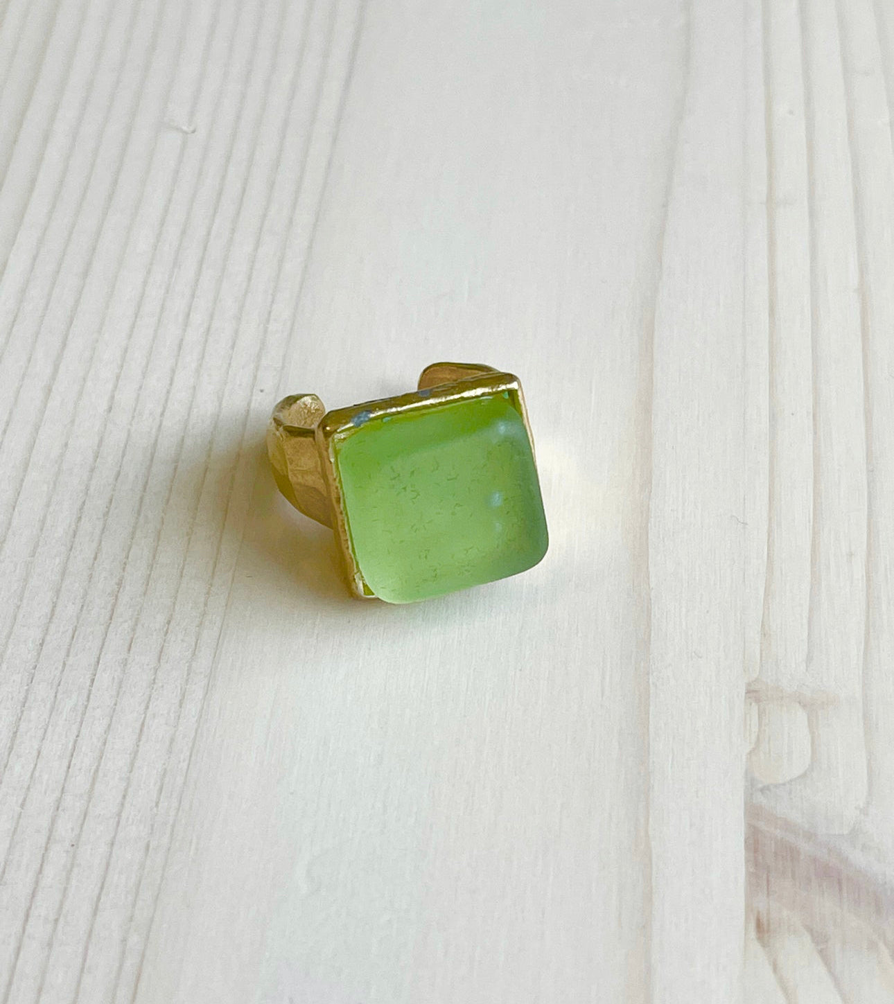 Gold Antique Glass Ring