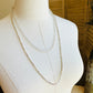 Beaded Wrap Necklace/Bracelet- Silver