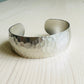 Roma Hammered Cuff-Silver