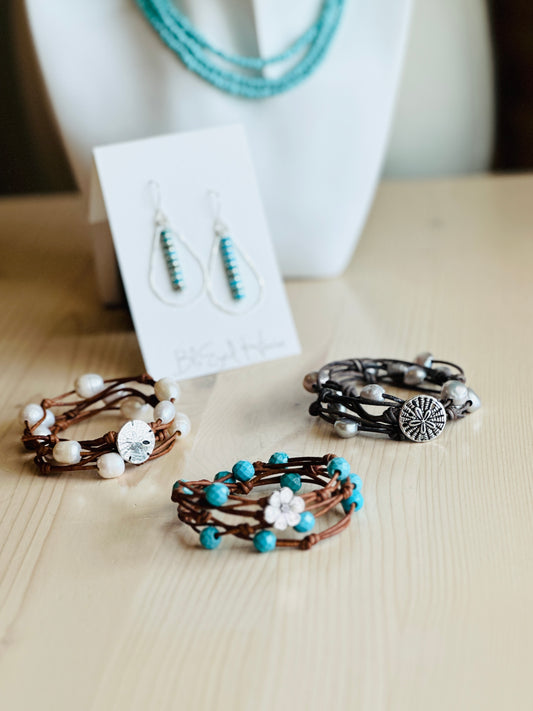 Logan Leather Wrap Bracelet