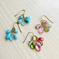 Gemstone Cluster Earrings-Turquoise