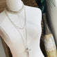 Dyan Necklace Handcrafted by BluEyed Horse in the USA on mannequin display