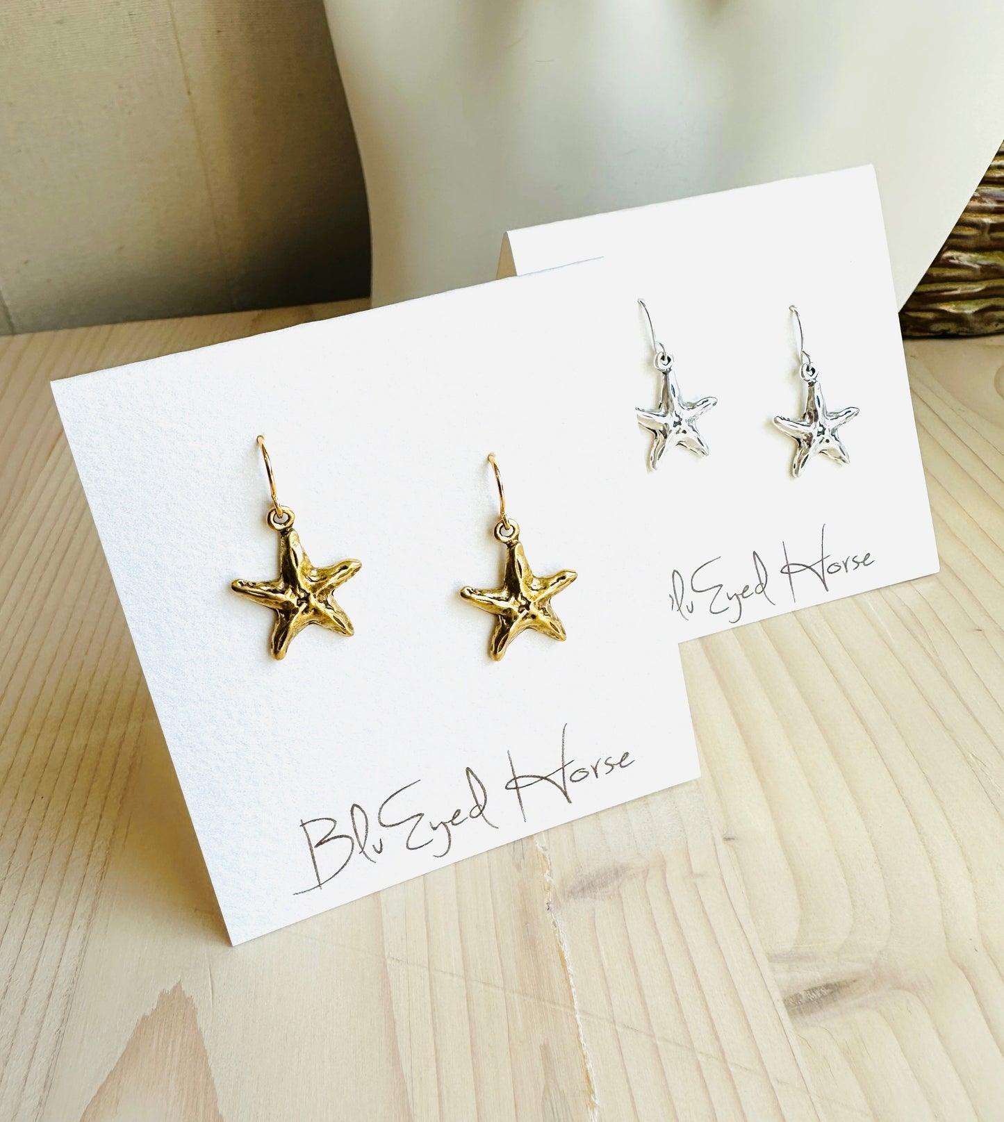 Starfish Earrings-Silver