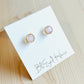 Rose Quartz Post Earring