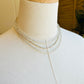 Beaded Wrap Necklace/Bracelet- Silver