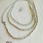 Beaded Wrap Necklace/Bracelet- Silver