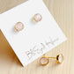 Rose Quartz Post Earring