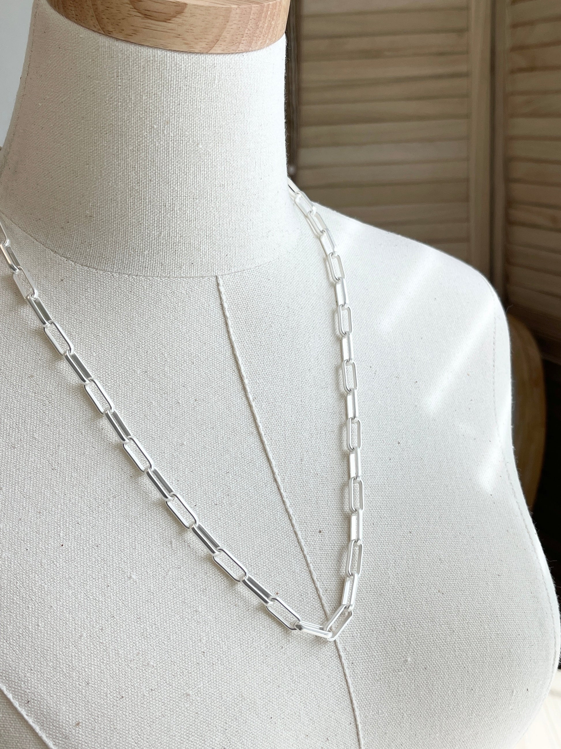 Dyan Necklace Handcrafted by BluEyed Horse in the USA on mannequin display