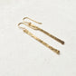 Hammered Bar Earrings that are Handmade in the USA