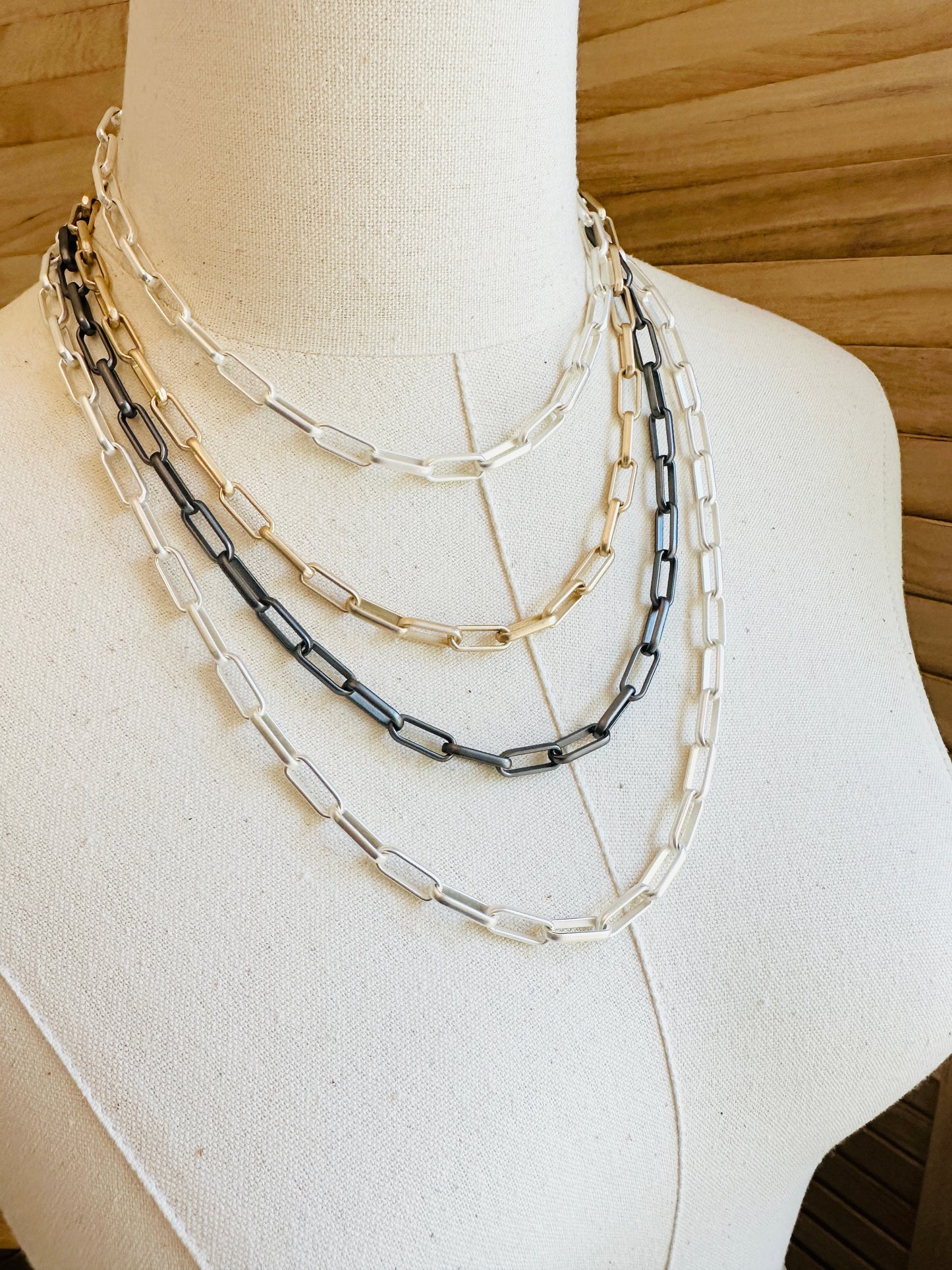 Dyan Necklace-Gunmetal