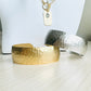 Roma Hammered Cuff-Silver