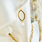 Landon Earrings-White Moonstone