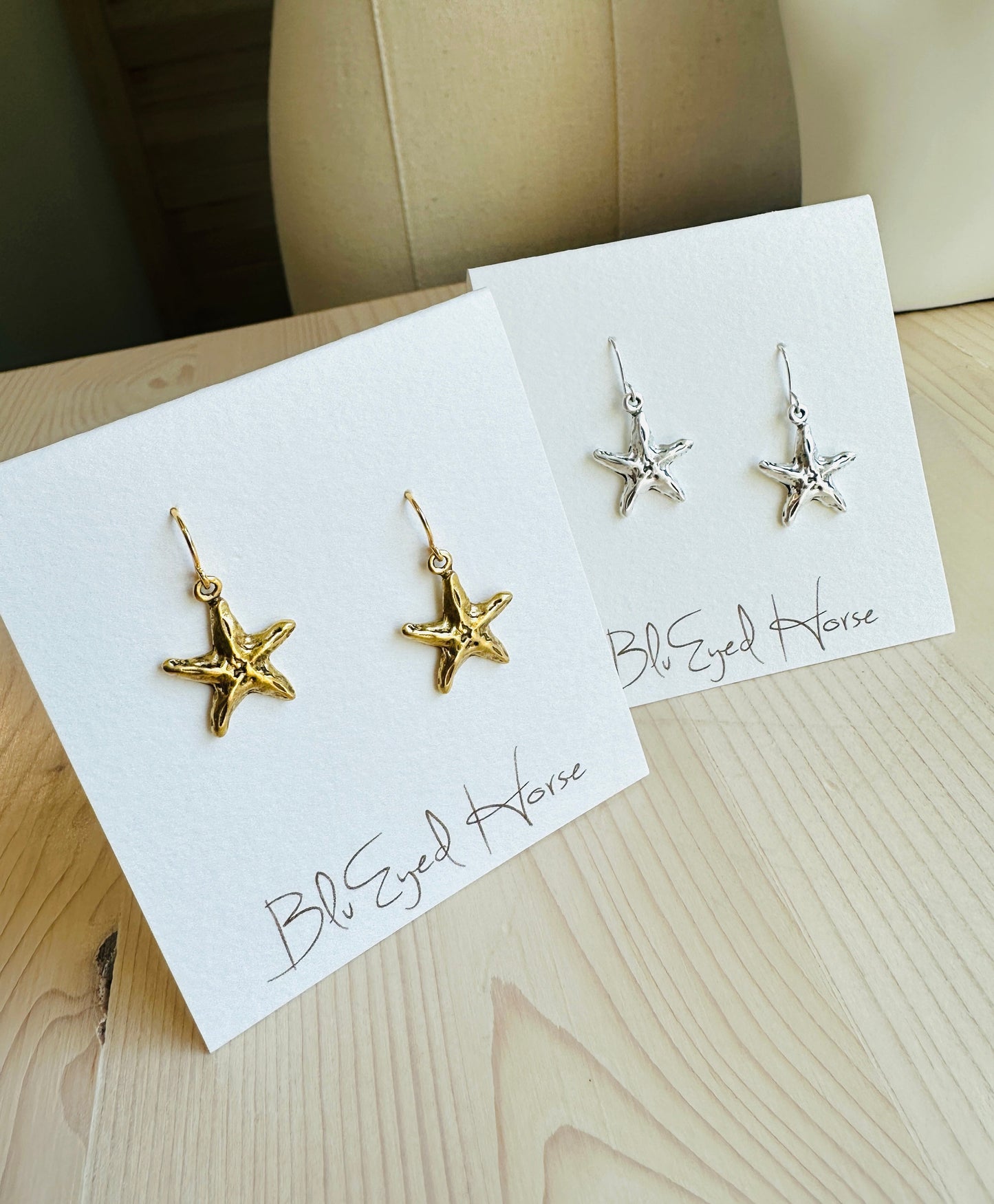 Starfish Earrings-Silver