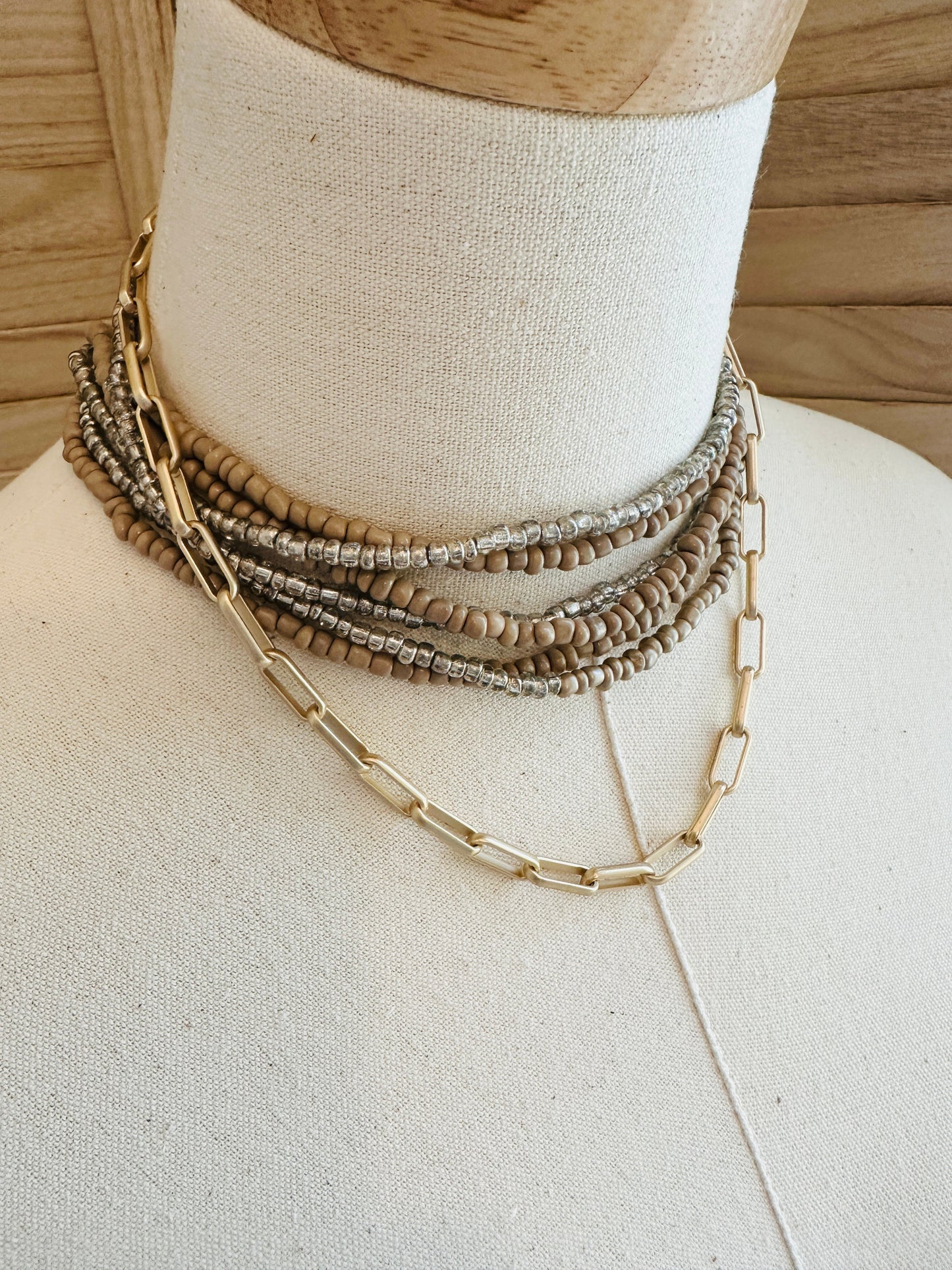 Dyan Necklace-Gunmetal