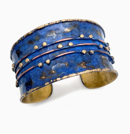 Midnight Blue Patina Cuff