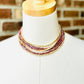 Beaded Wrap Necklace/Bracelet-Iridescent Plum