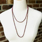 Beaded Wrap Necklace/Bracelet-Iridescent Plum