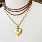 Beaded Wrap Necklace/Bracelet-Iridescent Plum