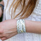 Rustic White Patina Cuff