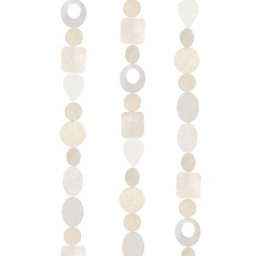 Ivory Capiz shell strands