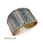 Handmade adjustable brass and copper ring 