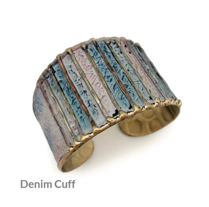Handmade adjustable brass and copper ring 
