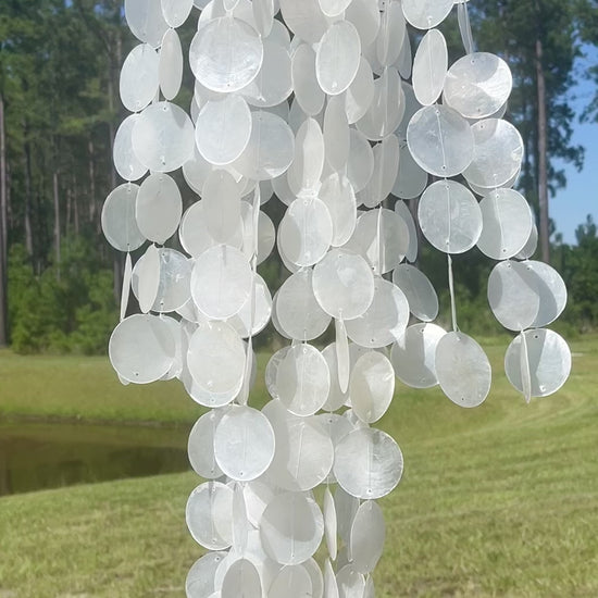 Pearl Capiz shell chandelier