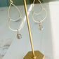 Video of Lana Earrings Hand Crafted in the USA displayed on a t-shaped stand