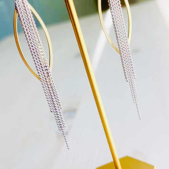 Video of Goldie Earrings displatyed on stand