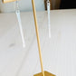 Video of Hammered Bar Earrings displayed on stand that are Handmade in the USA