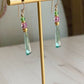 Video of Garland Drop Earrings Handcrafted in the USA on t-shaped display.  
