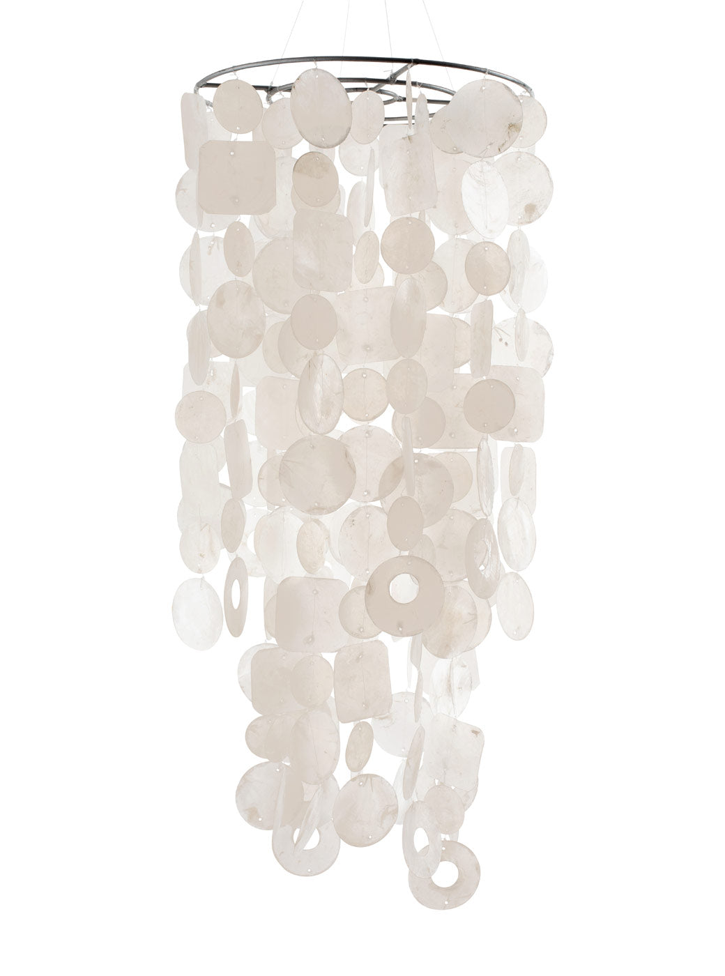 Ivory Capiz shell chandelier