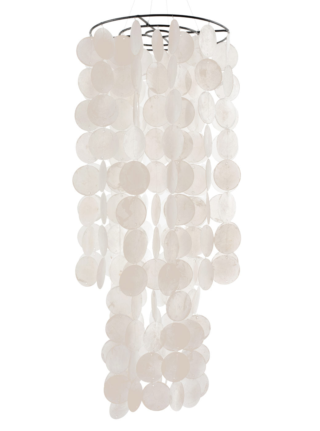 Pearl Capiz shell chandelier