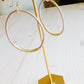 Blush Leather Hoops video Handmade in the USA