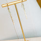 Video of Hammered Bar Earrings displayed on stand that are Handmade in the USA