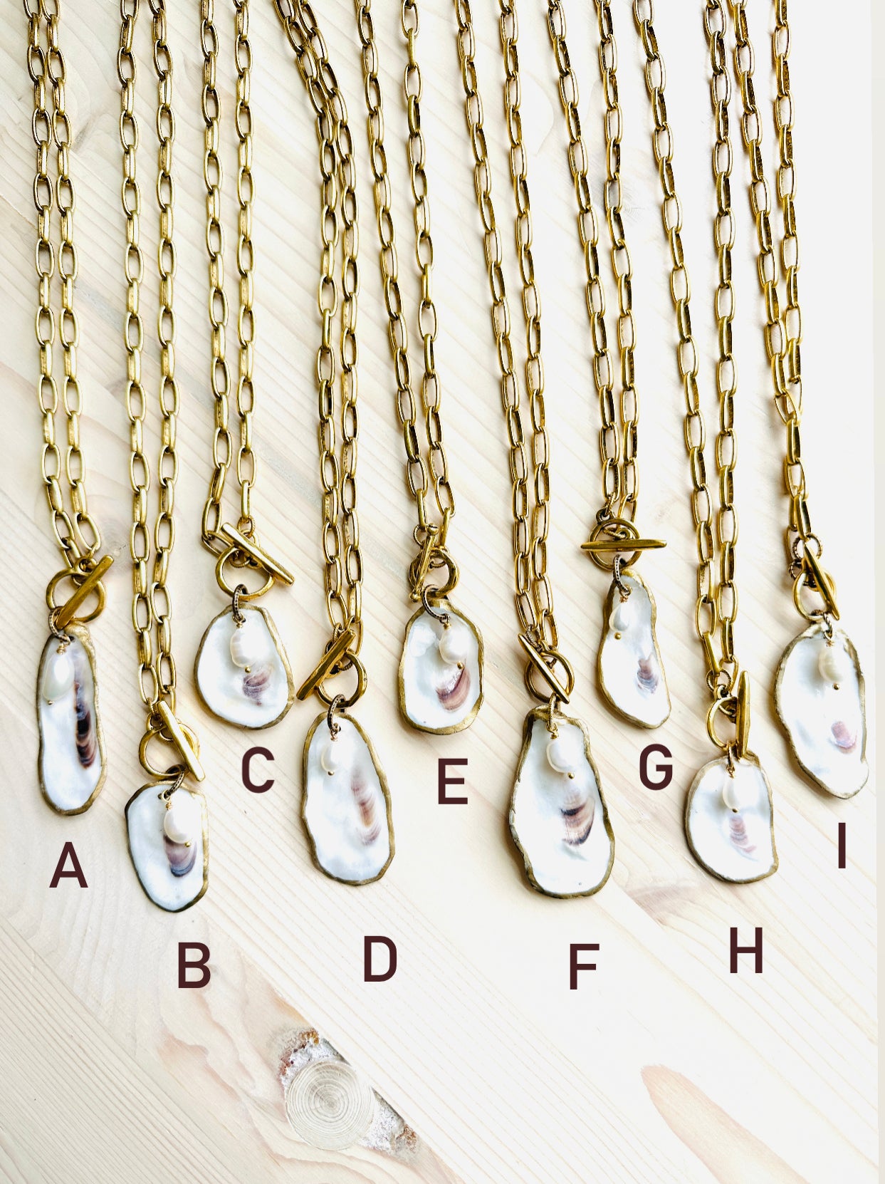 Charleston Oyster Shell Necklaces