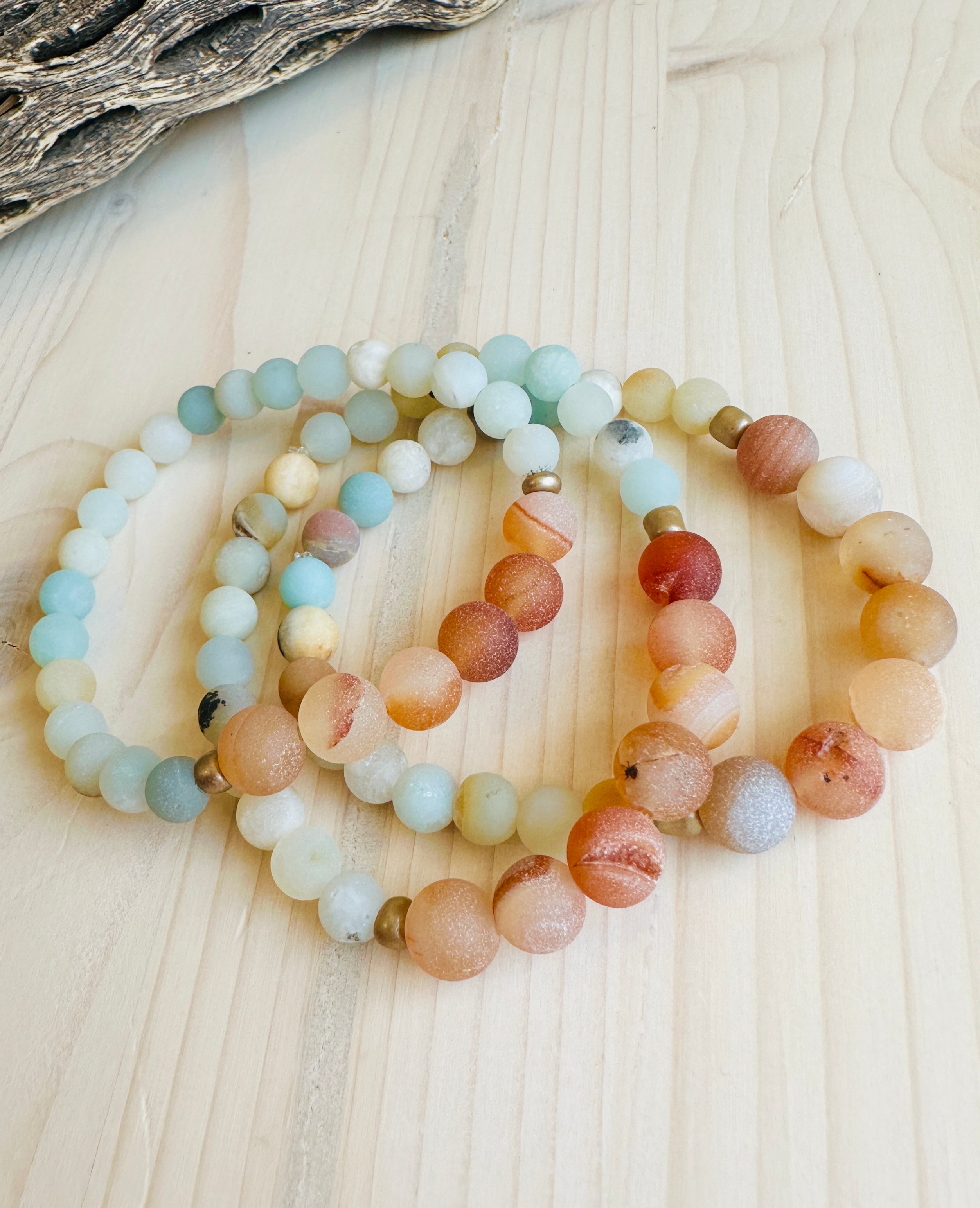 Ocean Stones” – Natural stone bracelets for a unique style! – Corano Jewelry