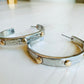Hammered Nail Head Hoops