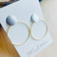 LuLu Earrings Made in the USA with driftwood in background
