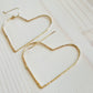 Gold Heart Earrings