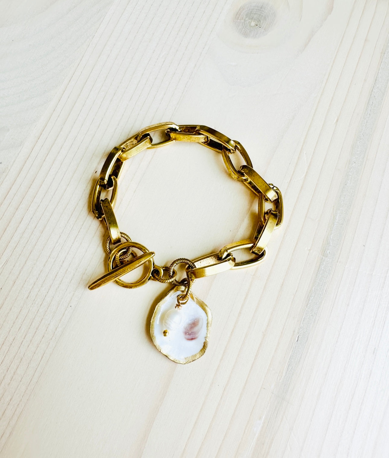 Charleston Oyster Shell Bracelet